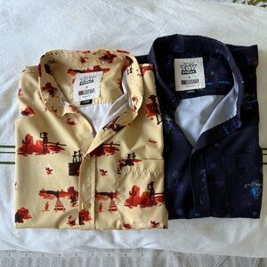 Two Men’s Large RSVLTS x Toy Story shirts